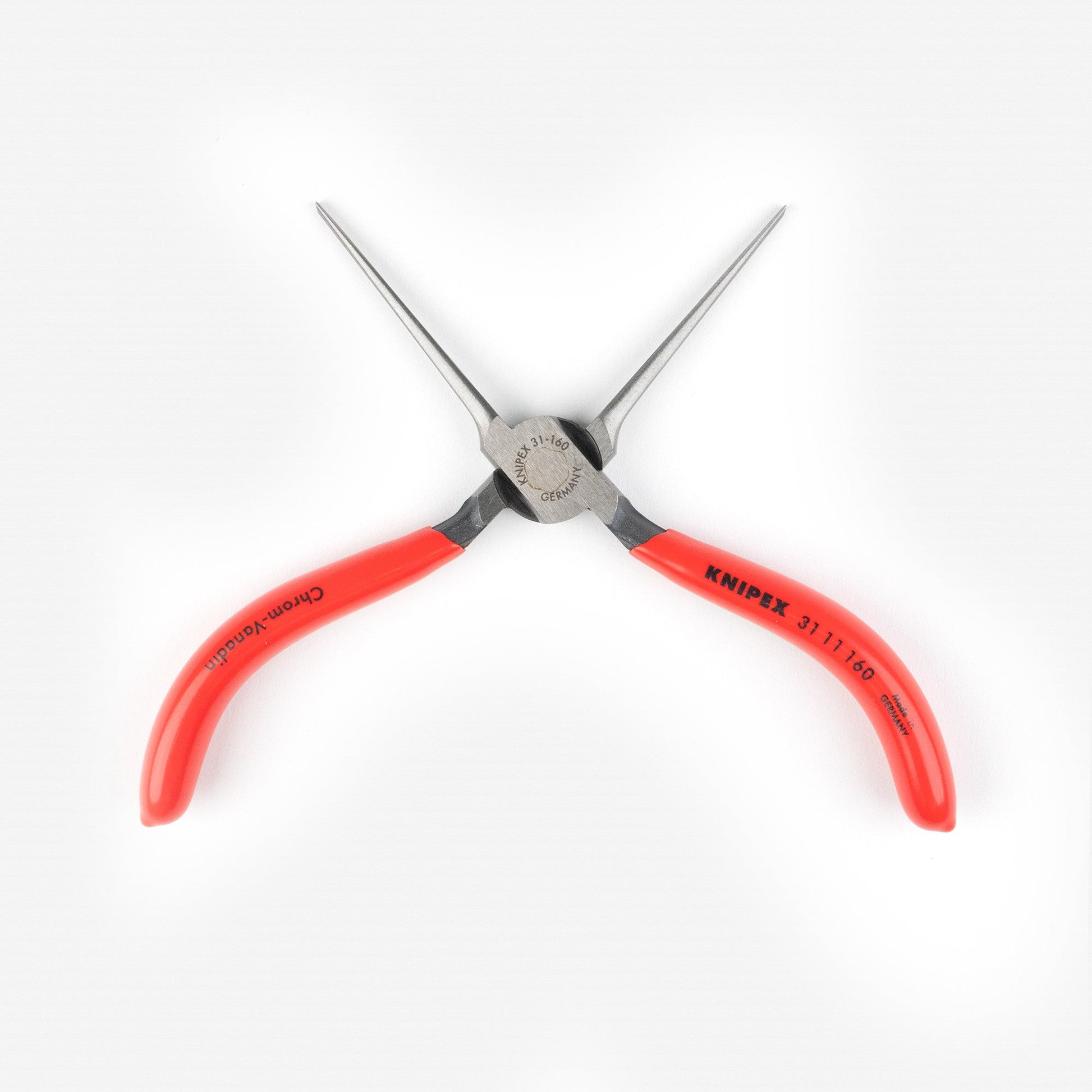 Knipex 6.3" Needle-Nose Pliers (Gripping Pliers) - Plastic Grip - 3111160 - KC Tool