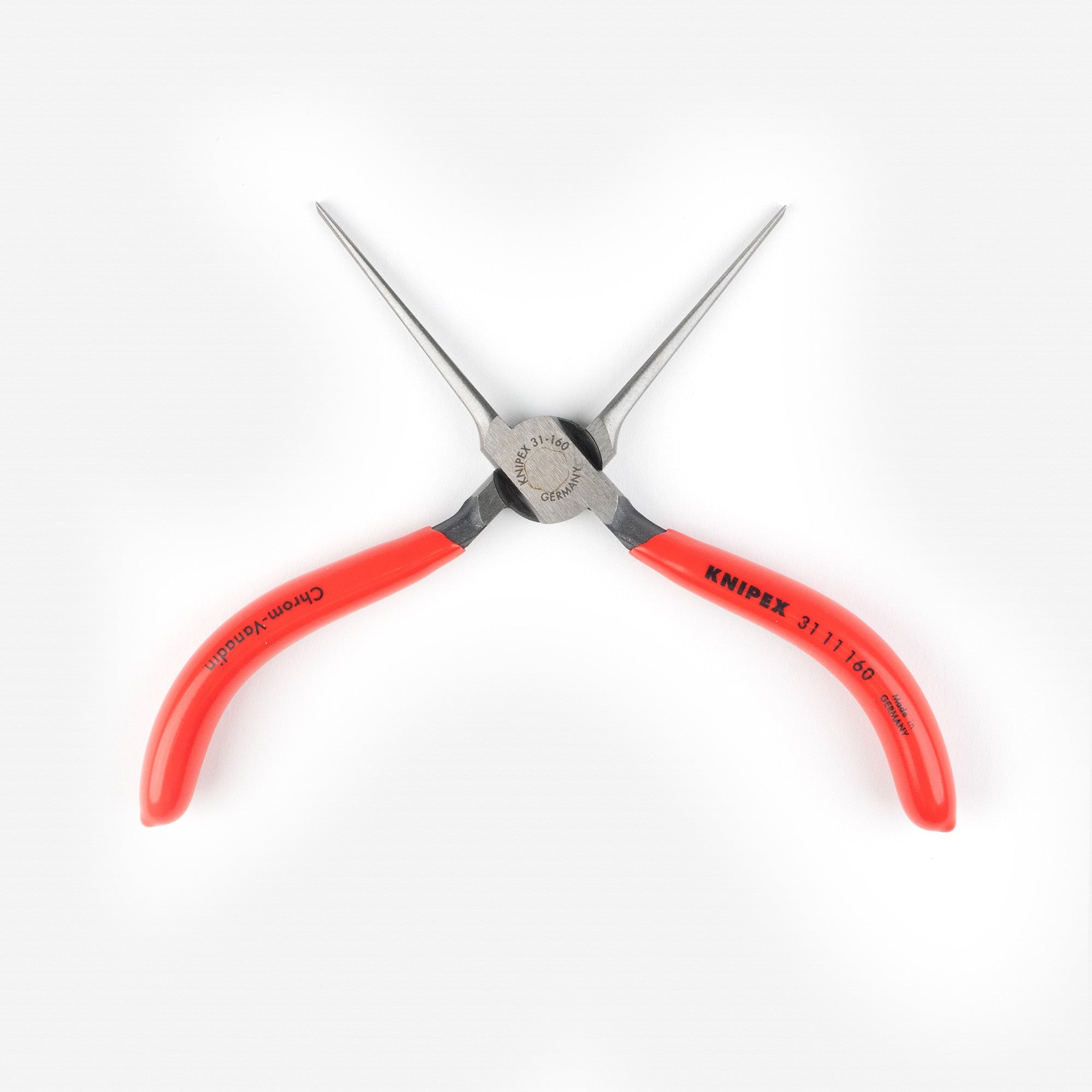 Knipex 6.3" Needle-Nose Pliers (Gripping Pliers) - Plastic Grip - 3111160 - KC Tool
