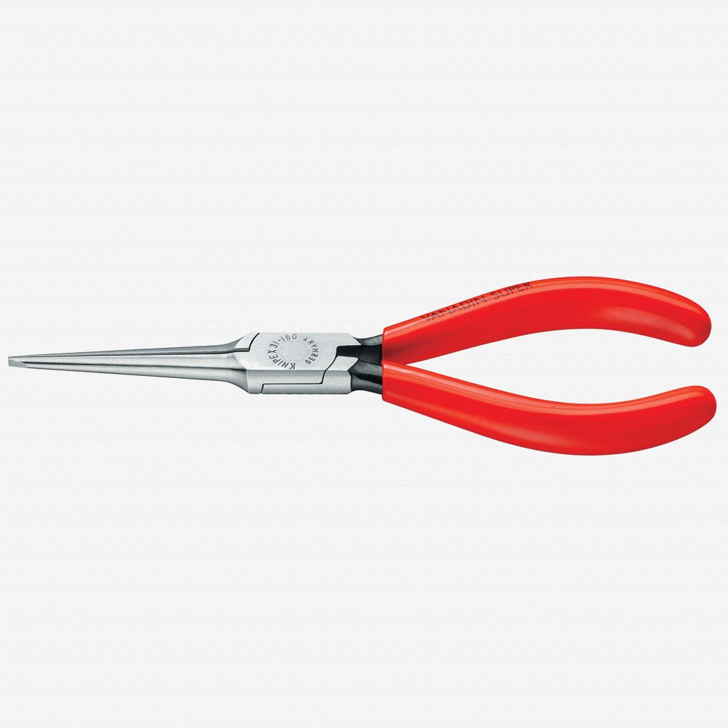 Knipex 6.3" Needle-Nose Pliers (Gripping Pliers) - Plastic Grip - 3111160 - KC Tool