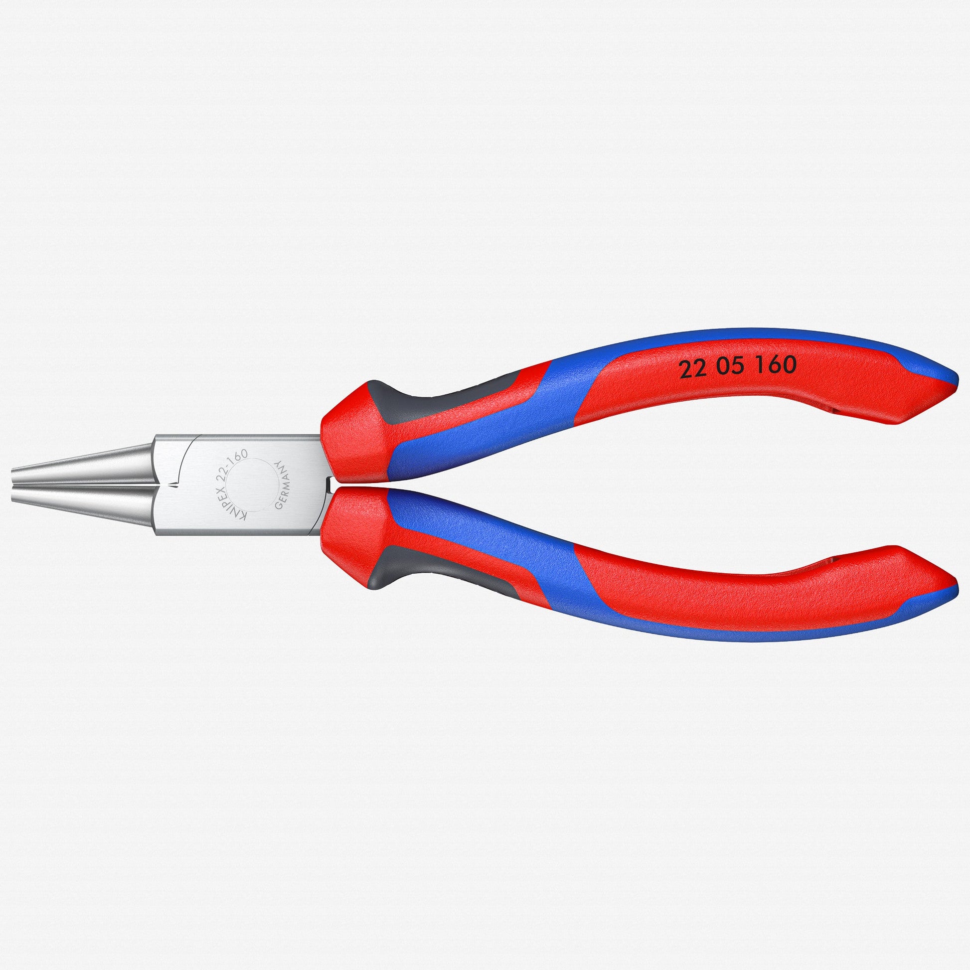 Knipex 6.3" Round Nose Pliers - Chrome MultiGrip - 2205160 - KC Tool
