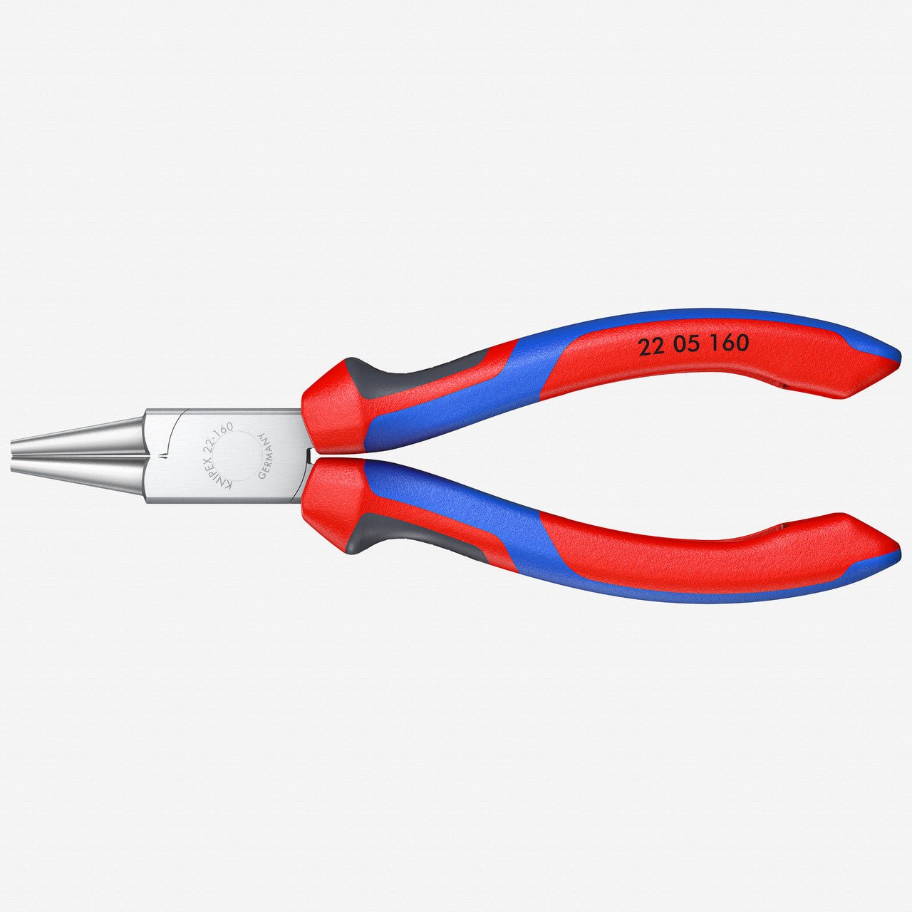 Knipex 6.3" Round Nose Pliers - Chrome MultiGrip - 2205160 - KC Tool