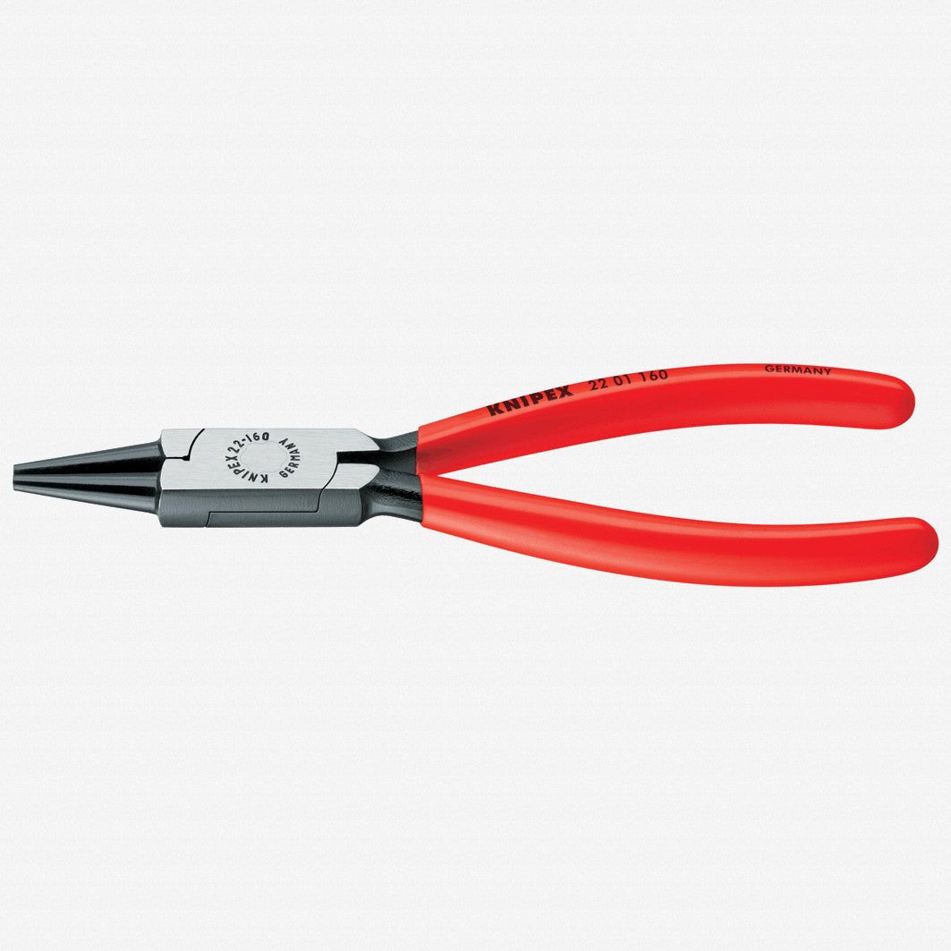 Knipex 6.3" Round Nose Pliers - Plastic Grip - 2201160 - KC Tool