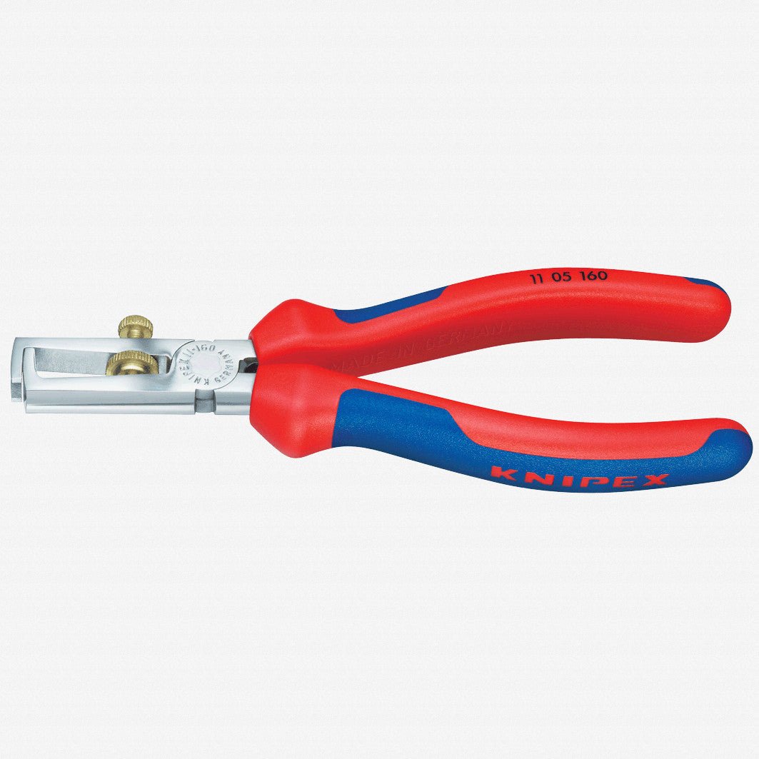 Knipex 6.3" Wire Insulation Strippers - Chrome MultiGrip - 1105160 - KC Tool