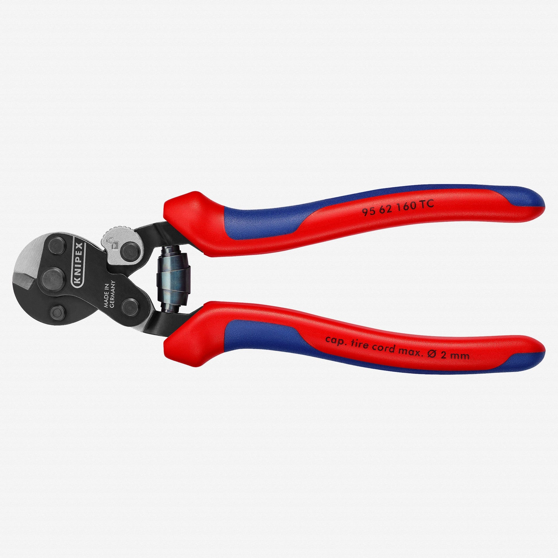 Knipex 6.3" Wire Rope Cutters for Tire Cord - Multigrip - 9562160TC - KC Tool