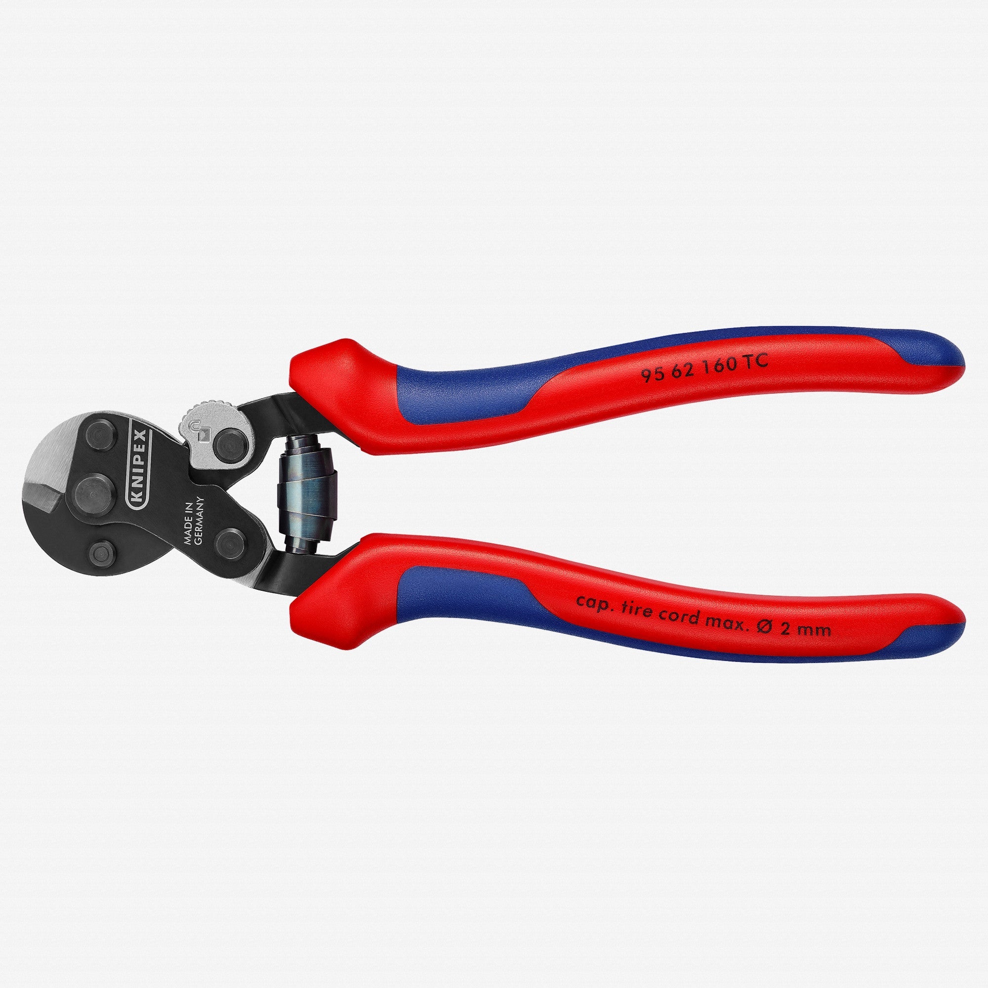 Knipex 6.3" Wire Rope Cutters for Tire Cord - Multigrip - 9562160TC - KC Tool
