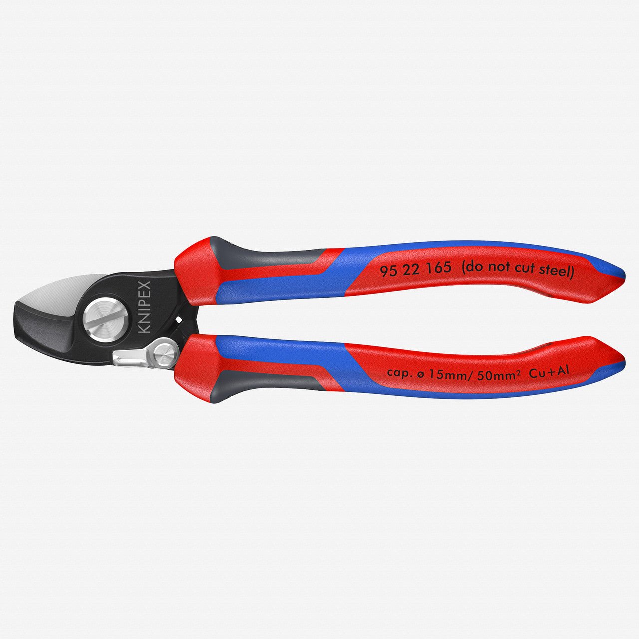 Knipex 6.5" Cable Shears w/ Spring - MultiGrip - 9522165 - KC Tool