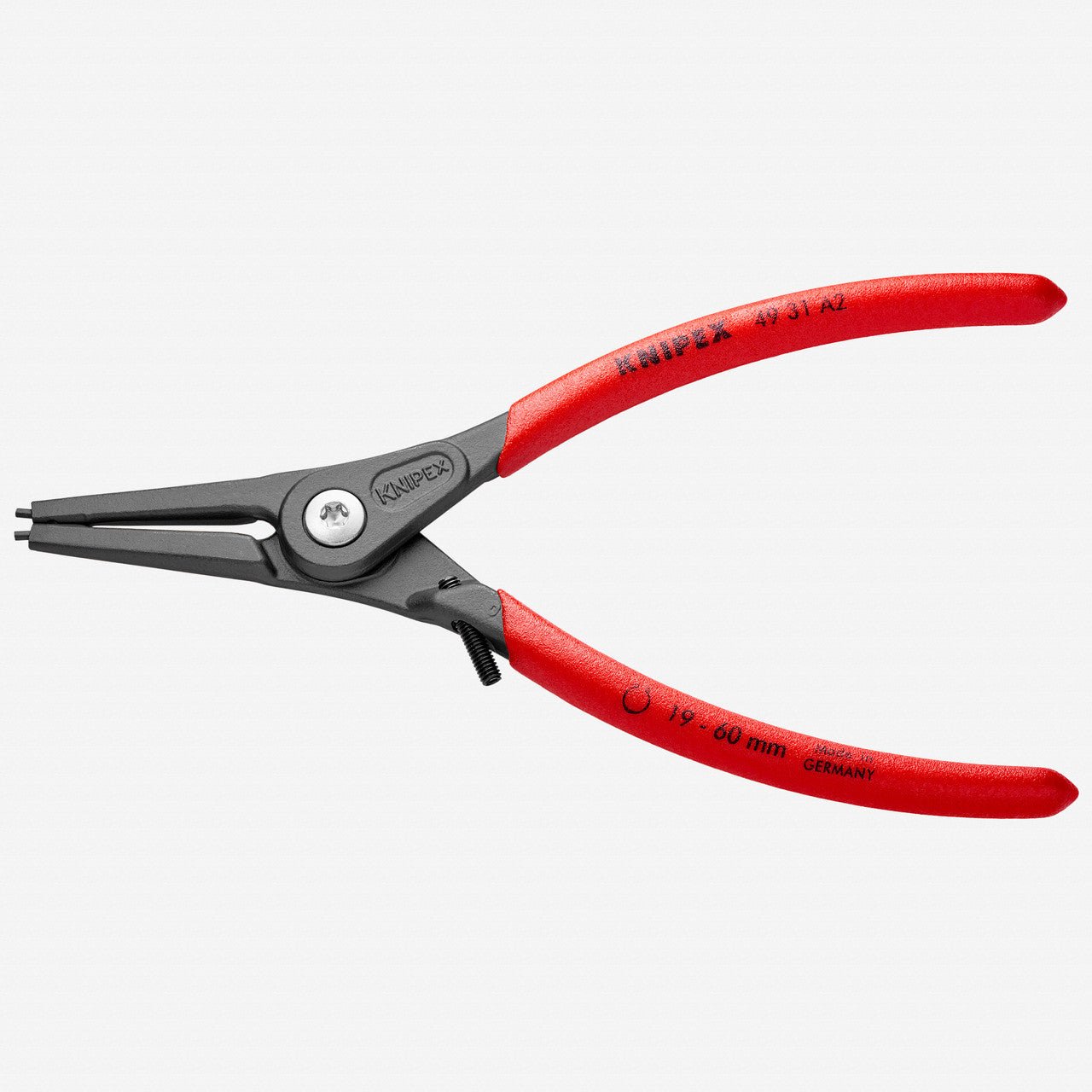Knipex 7 1/4" External Precision Snap Ring Pliers with Limiter - 4931A2 - KC Tool