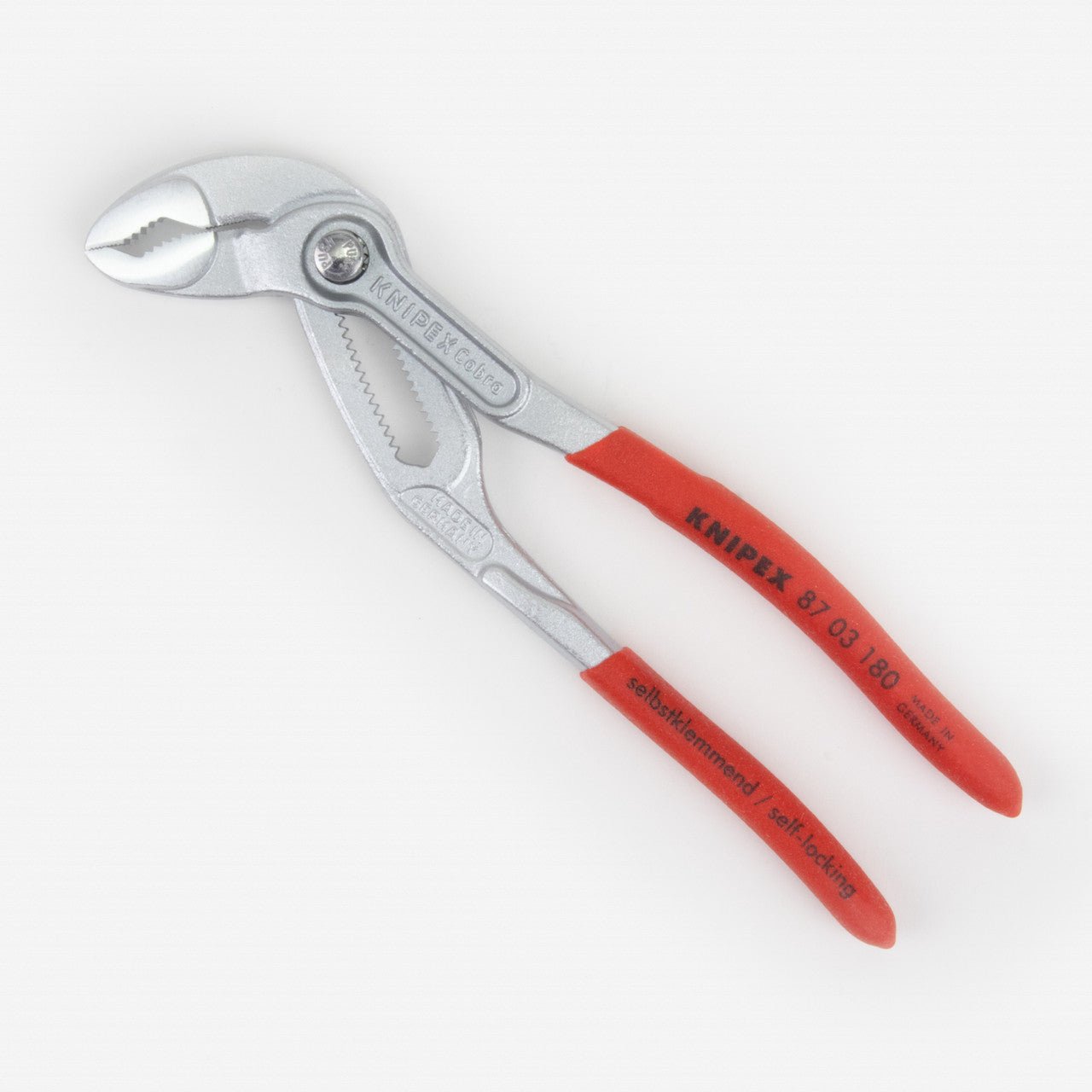 Knipex 7" Cobra Pliers - Chrome w/ Plastic Grip - 8703180 - KC Tool
