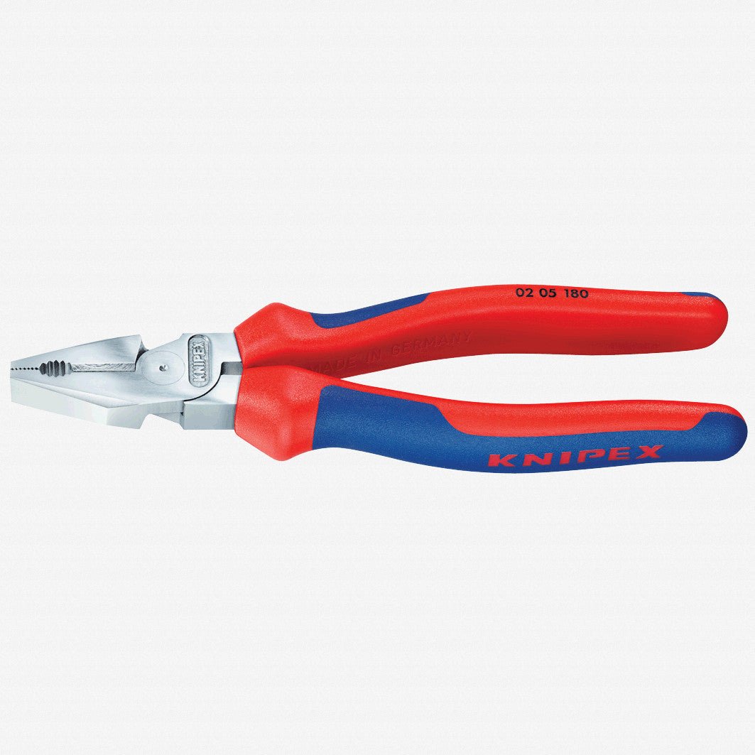 Knipex 7" High Leverage Combination Pliers - Chrome MultiGrip - K0205180 - KC Tool