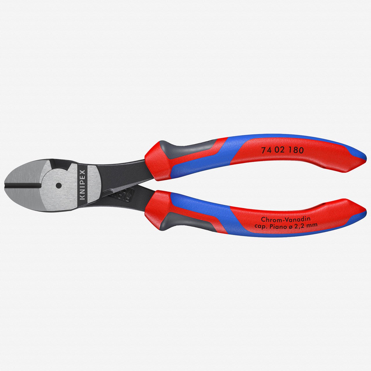 Knipex 7" High Leverage Diagonal Cutters - MultiGrip - 7402180 - KC Tool