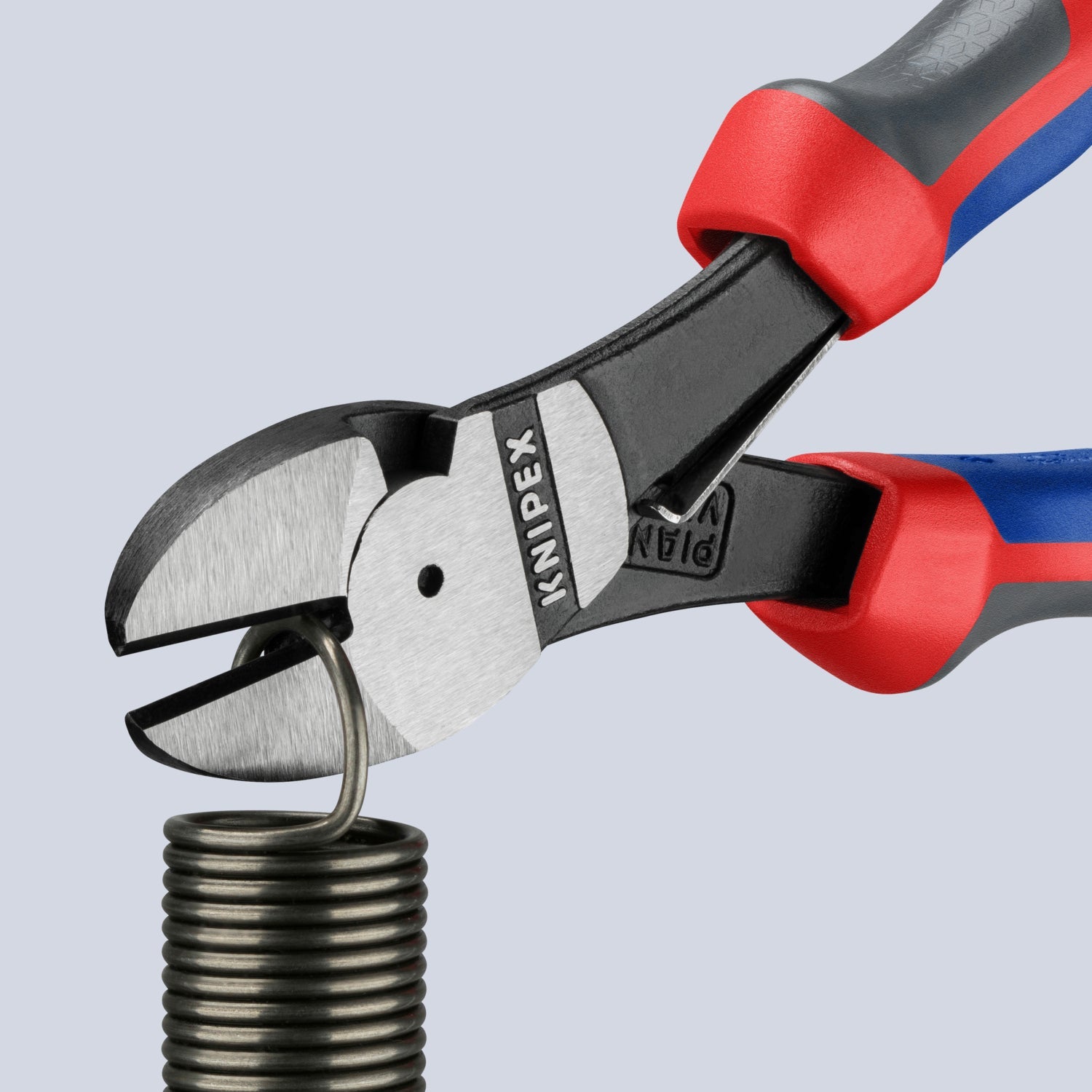 Knipex 7" High Leverage Diagonal Cutters w/ Spring - MultiGrip - 7412180 - KC Tool