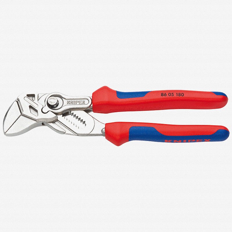 Knipex 7" Pliers Wrench - Chrome MultiGrip - 8605180 - KC Tool