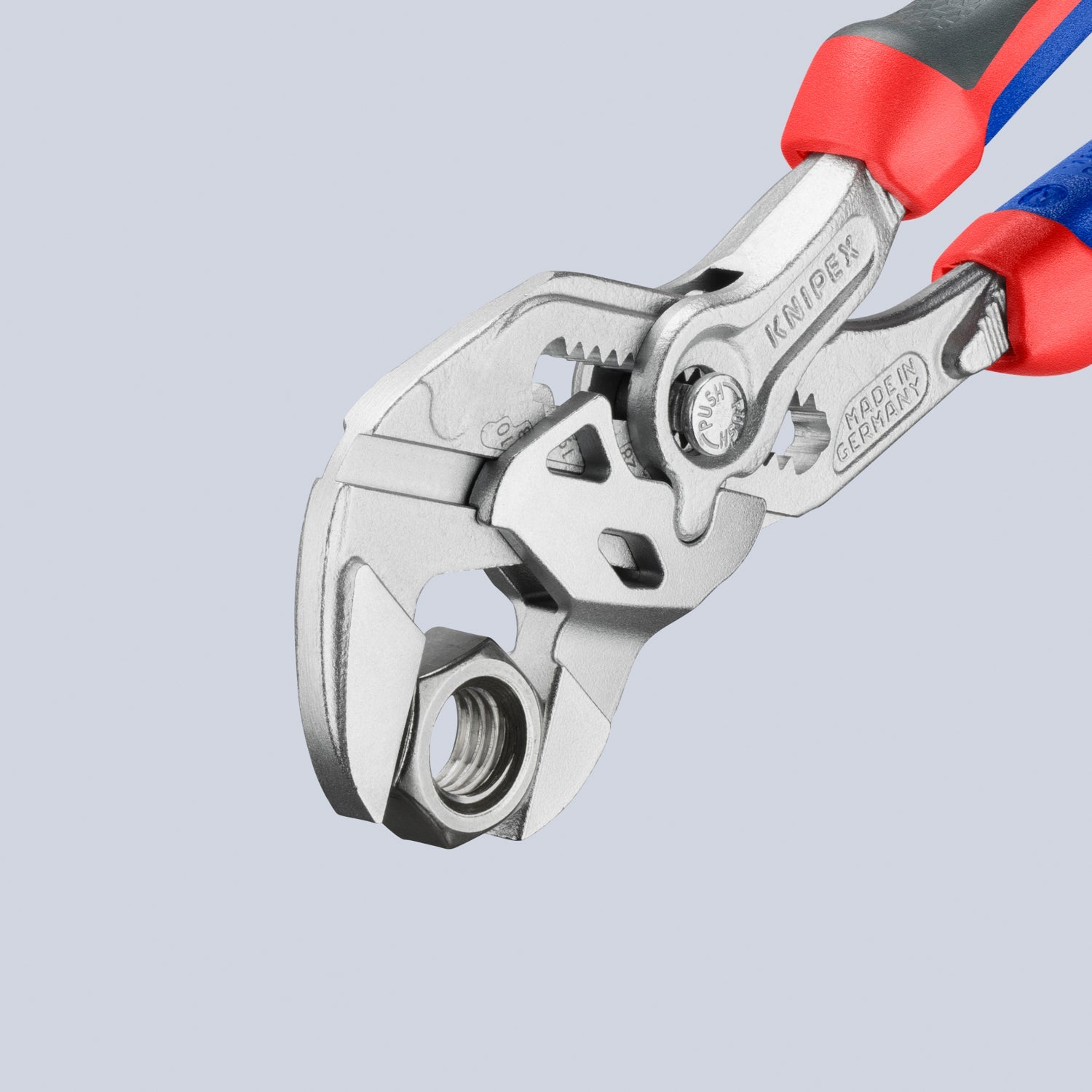 Knipex 7" Pliers Wrench - Chrome MultiGrip - 8605180 - KC Tool