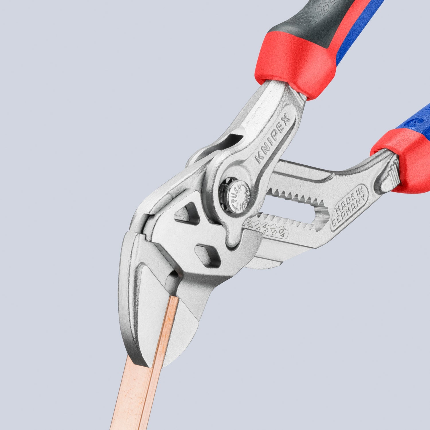 Knipex 7" Pliers Wrench - Chrome MultiGrip - 8605180 - KC Tool