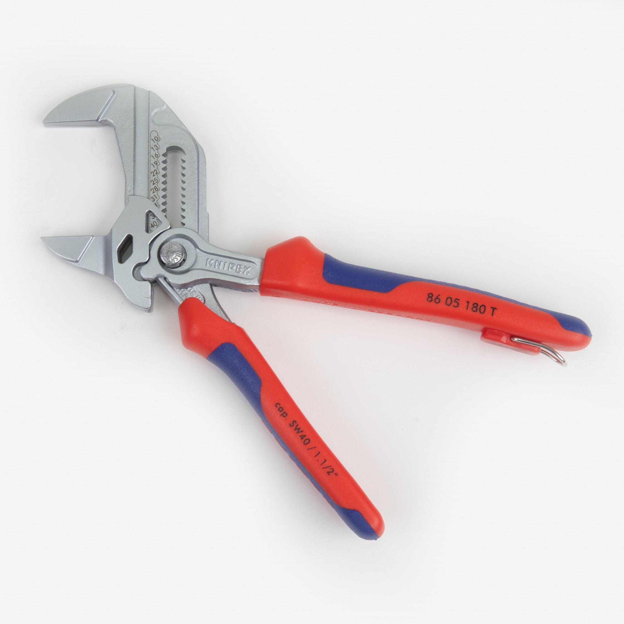 Knipex 7" Pliers Wrench - MultiGrip Tethered Attachment - 8605180T - KC Tool