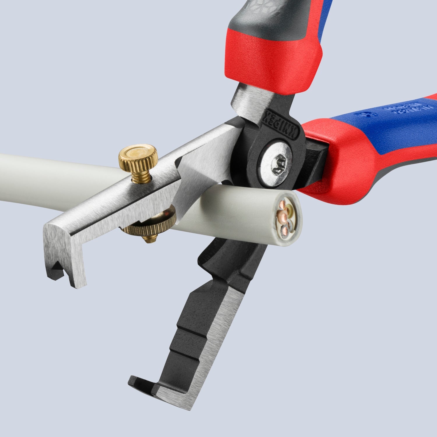 Knipex 7.0" StriX, Wire Insulation Strippers and Cable Shears - MultiGrip - 1362180 - KC Tool