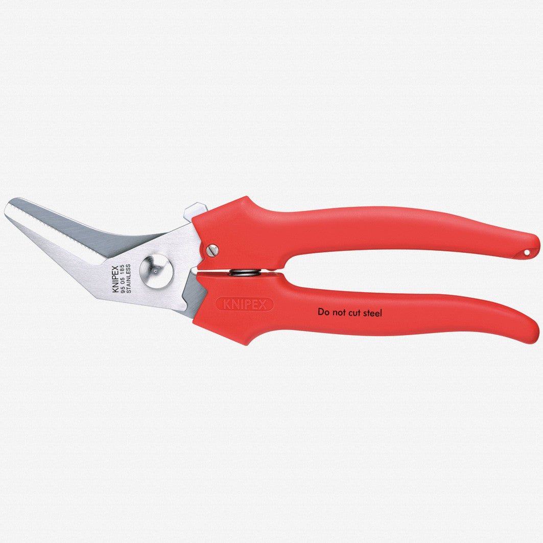 Knipex 7.3" Combination Shears 40 Degree Angled - Plastic Grip - 9505185 - KC Tool