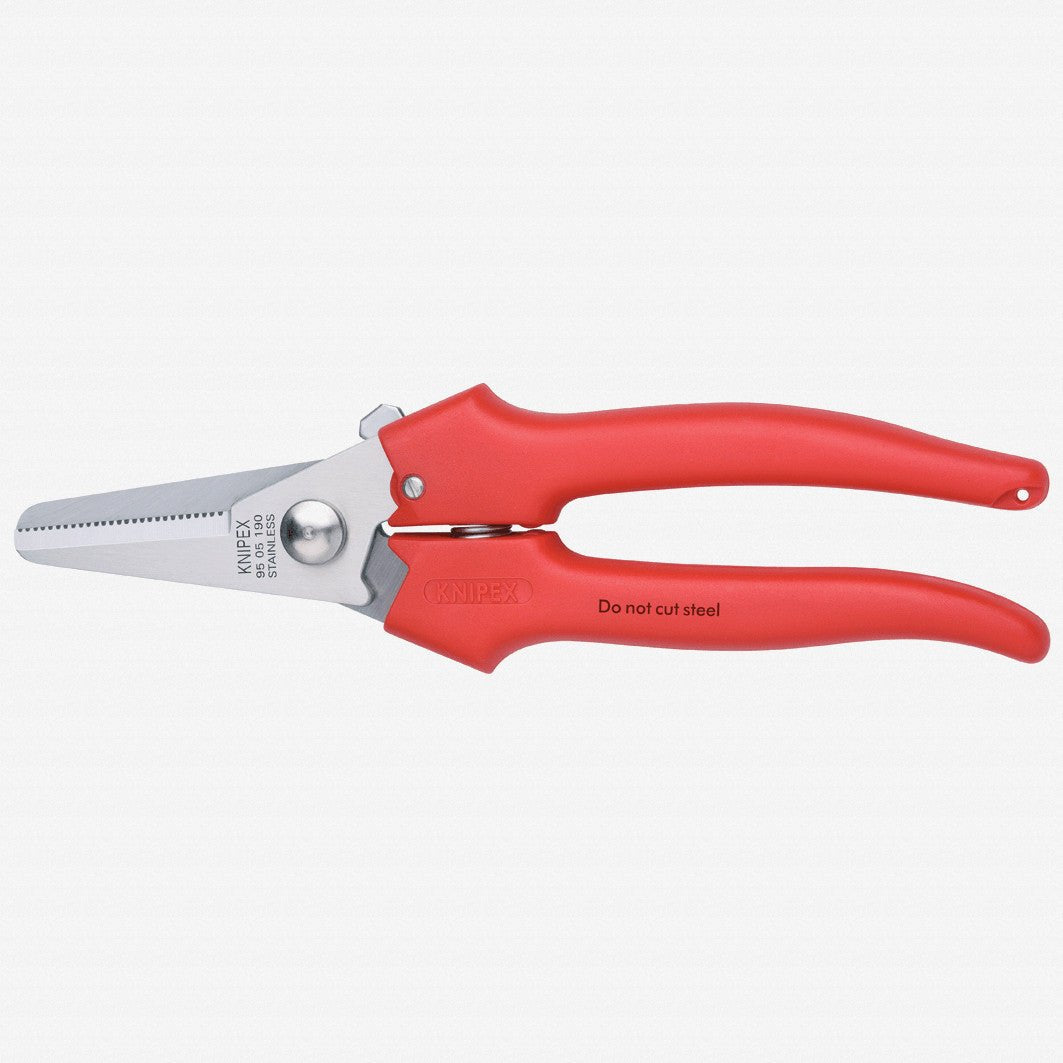 Knipex 7.5" Combination Shears - Plastic Grip - 9505190 - KC Tool