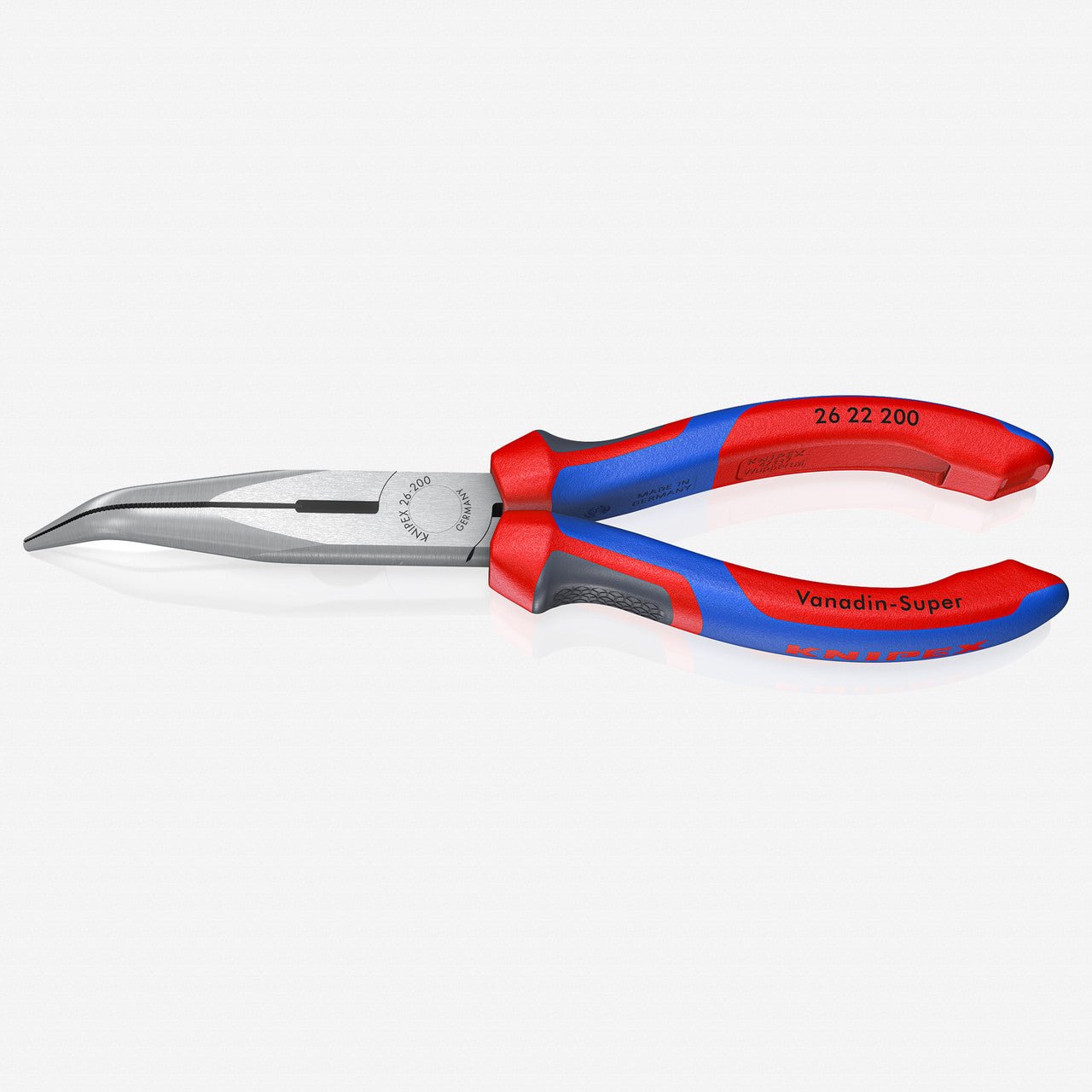 Knipex 8" Chain Nose Side Cutting Pliers (Stork Beak Pliers) - MultiGrip - 2622200 - KC Tool