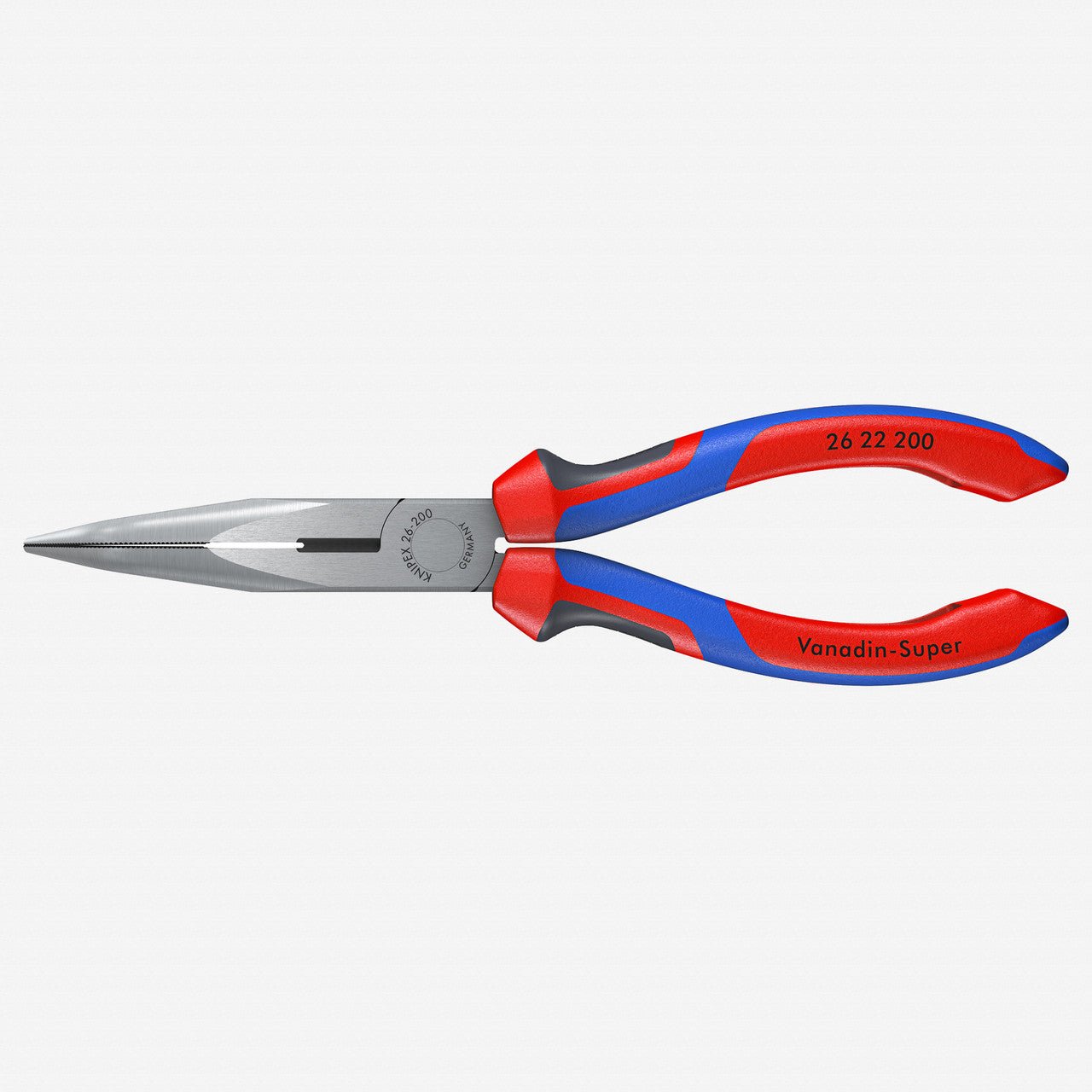 Knipex 8" Chain Nose Side Cutting Pliers (Stork Beak Pliers) - MultiGrip - 2622200 - KC Tool