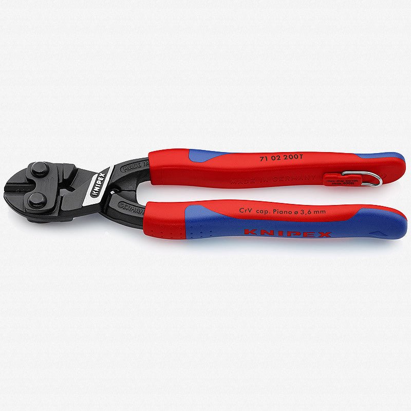 Knipex 8" Cobolt Compact Bolt Cutters - MultiGrip Tethered Attachment - 7102200T - KC Tool