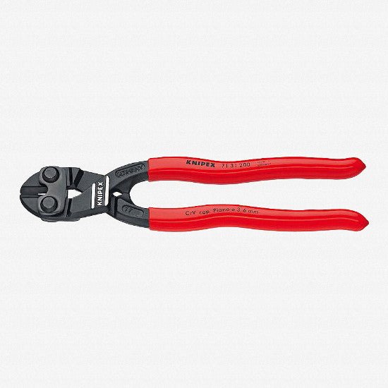 Knipex 8" Cobolt Fencing Compact Bolt Cutters w/ Notch - Plastic Grip - 7131200R - KC Tool
