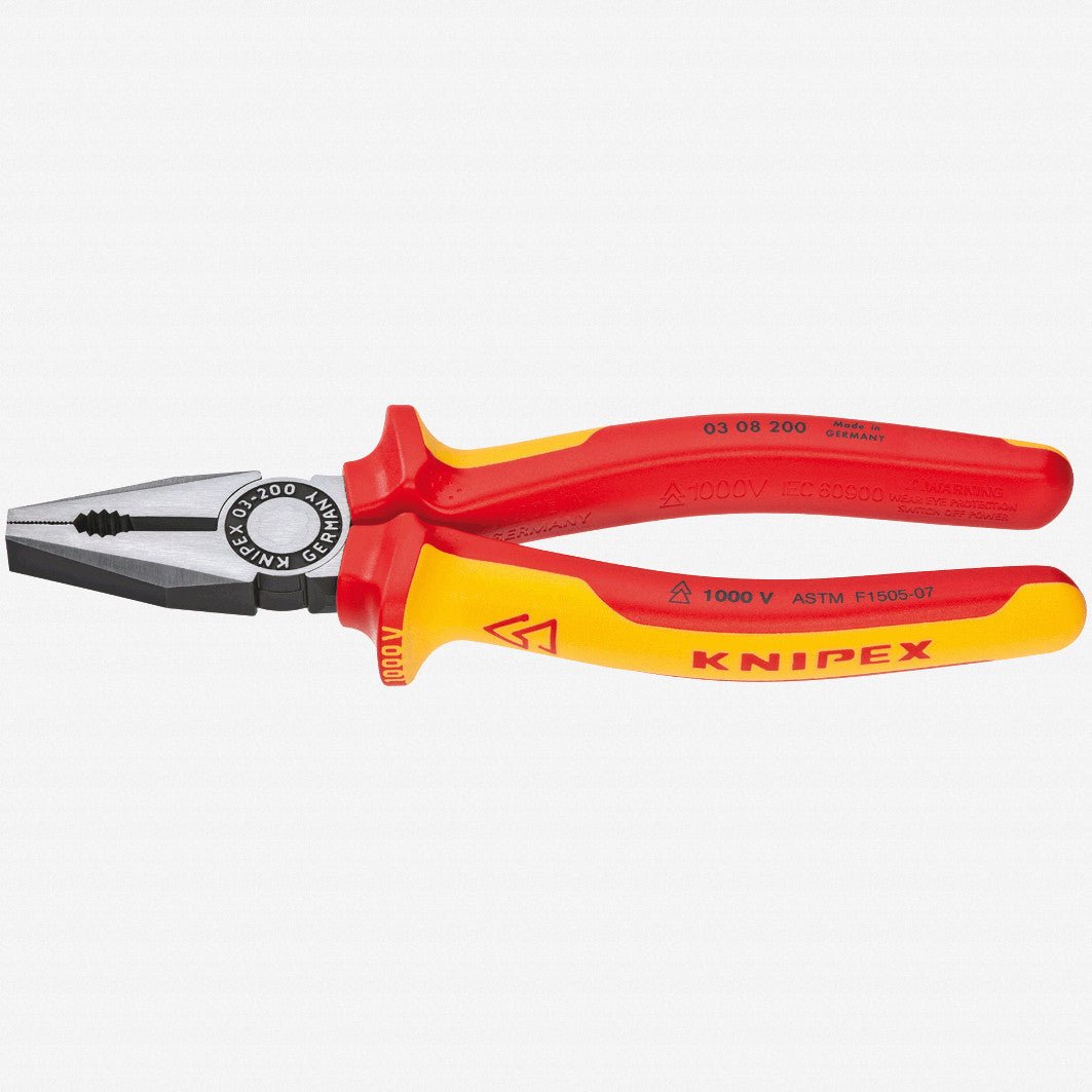 Knipex 8" Combination Pliers - Insulated - K0308200 - KC Tool