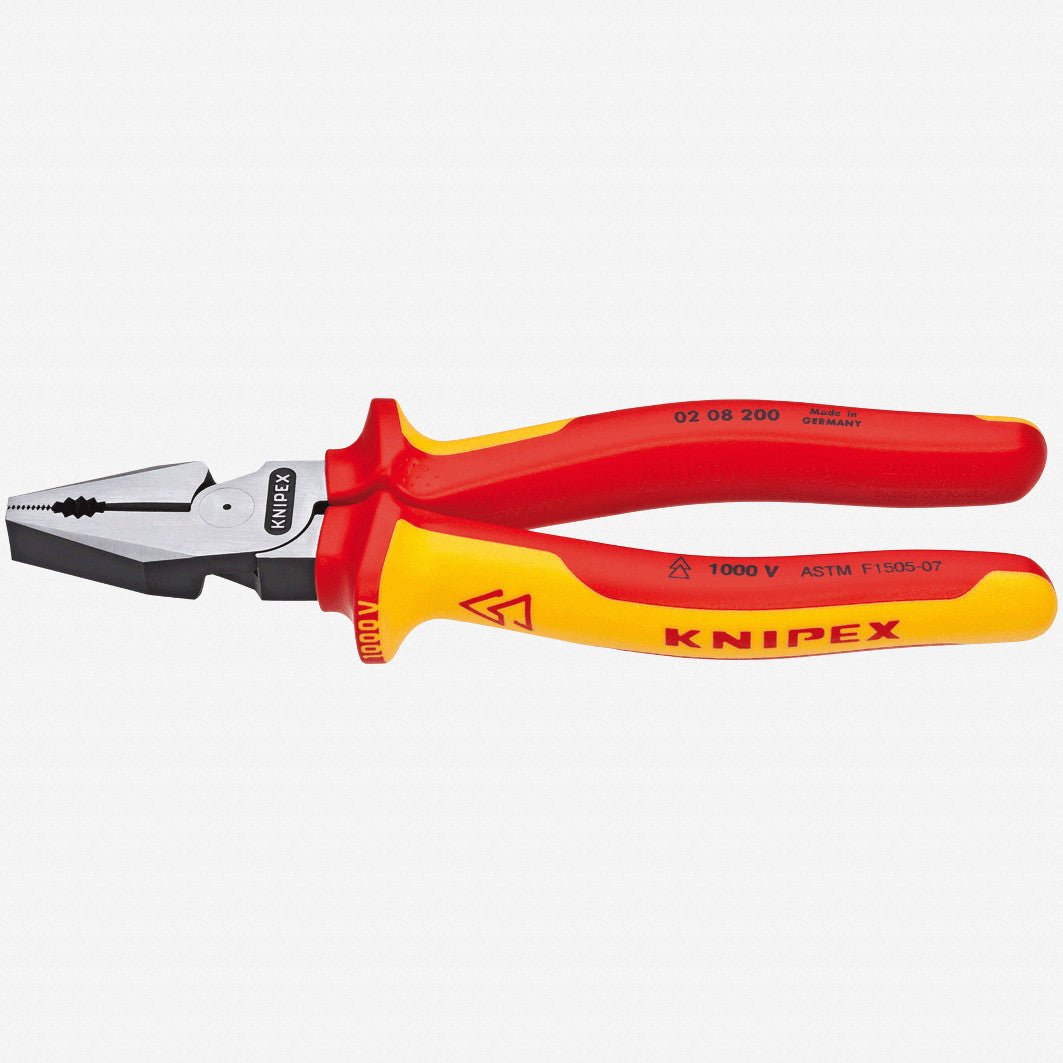 Knipex 8" High Leverage Combination Pliers - Insulated - K0208200 - KC Tool