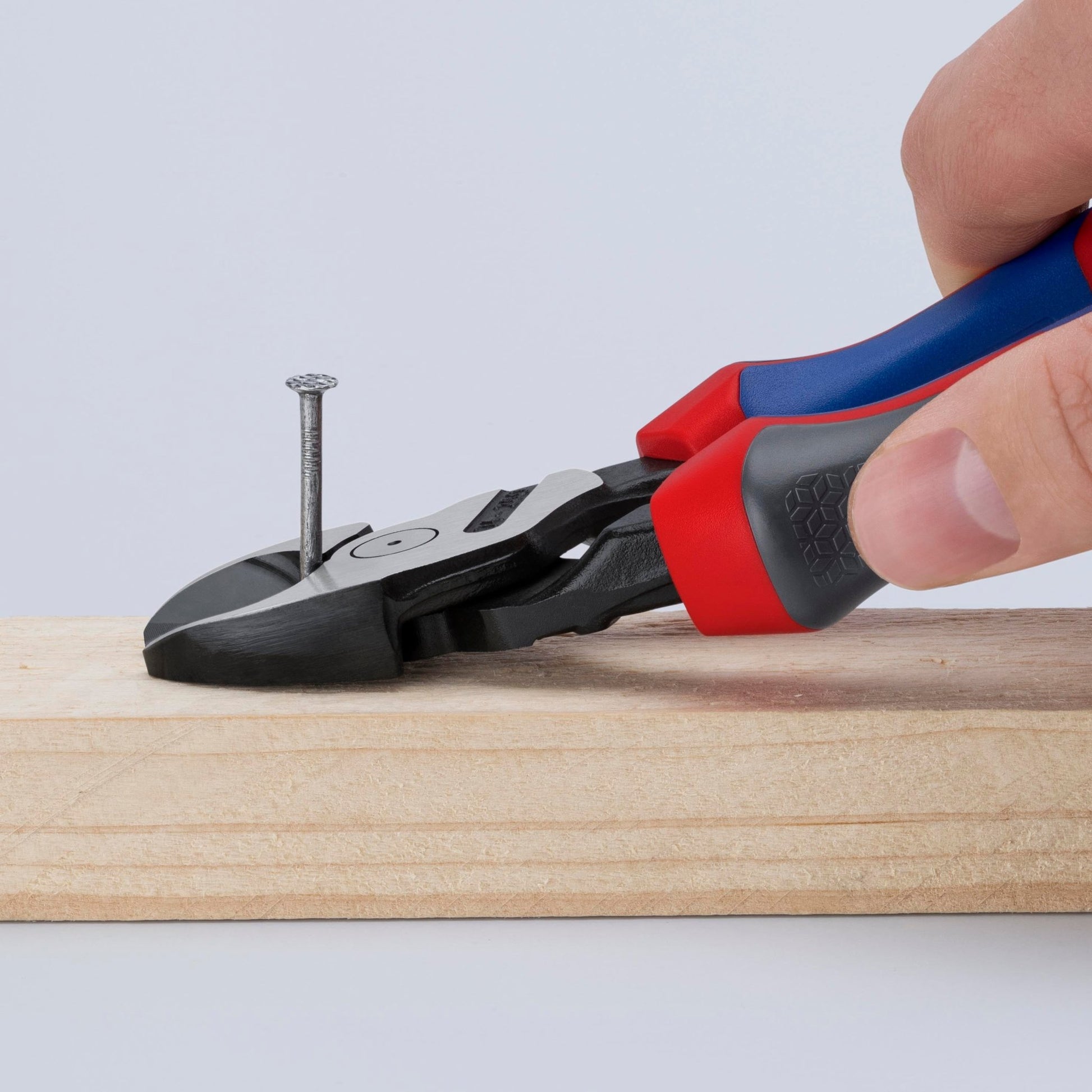 Knipex 8" High Leverage Diagonal Cutters, 12-Degree Angled- MultiGrip - 7422200 - KC Tool