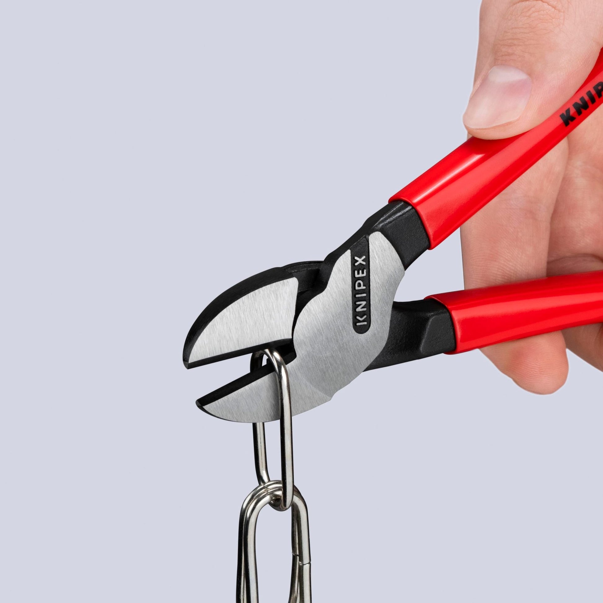 Knipex 8" High Leverage Diagonal Cutters - Plastic Grip - 7401200 - KC Tool