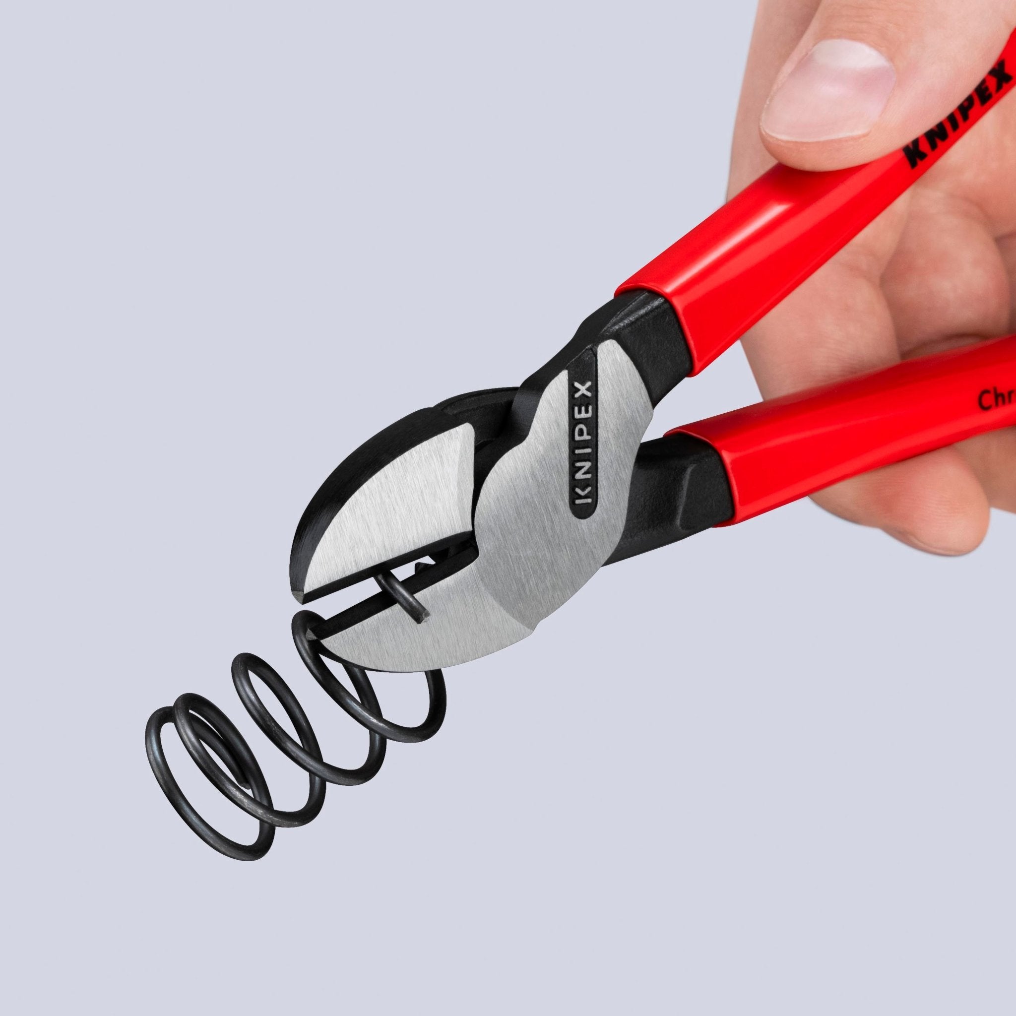 Knipex 8" High Leverage Diagonal Cutters - Plastic Grip - 7401200 - KC Tool