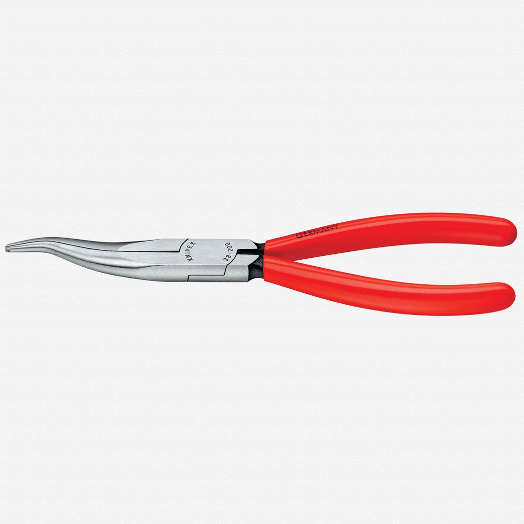 Knipex 8" Mechanic's Curved Pliers (Dolphin Nose) - Plastic Grip - 3831200 - KC Tool