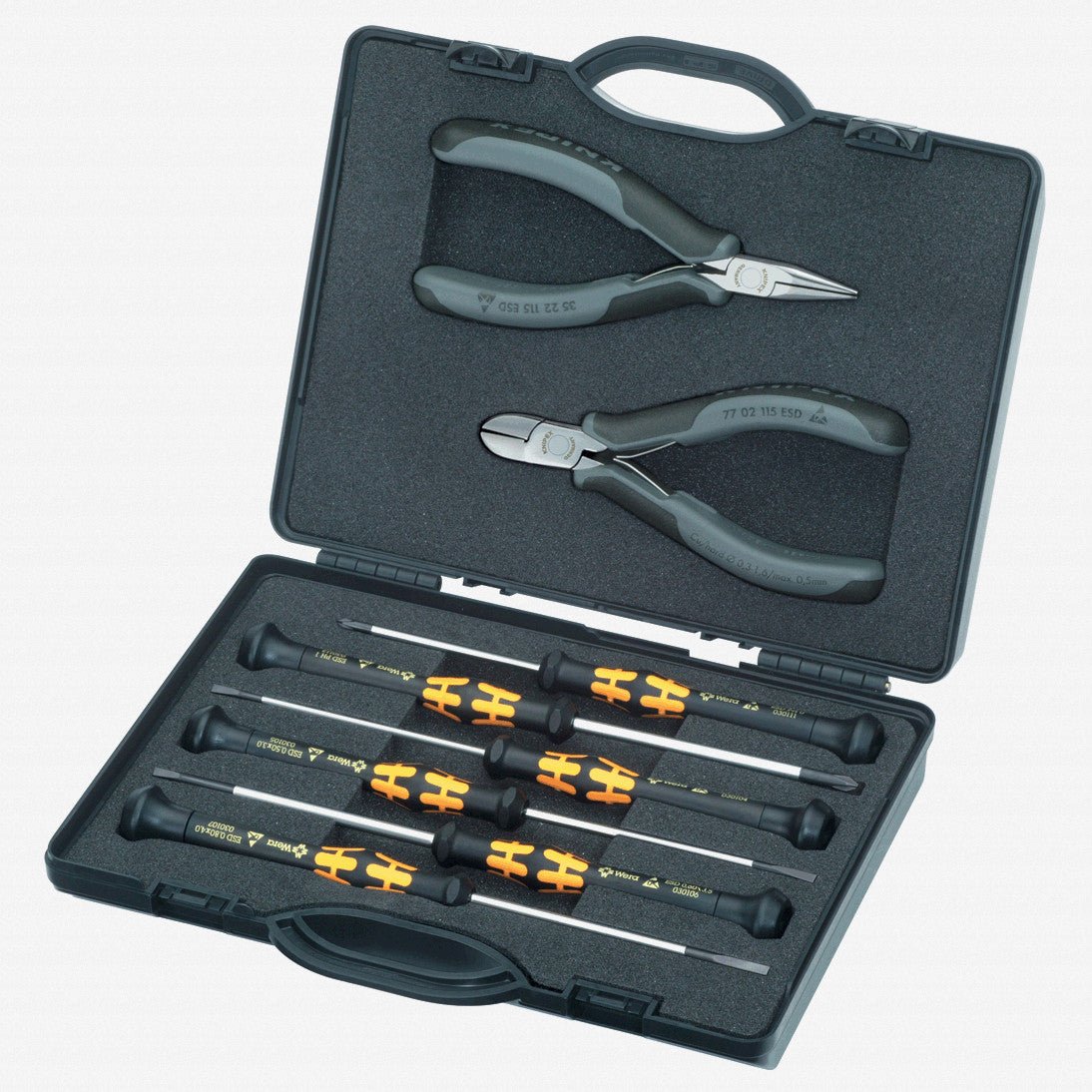 Knipex 8 Piece ESD Electronics Tool Set - K002018ESD - KC Tool