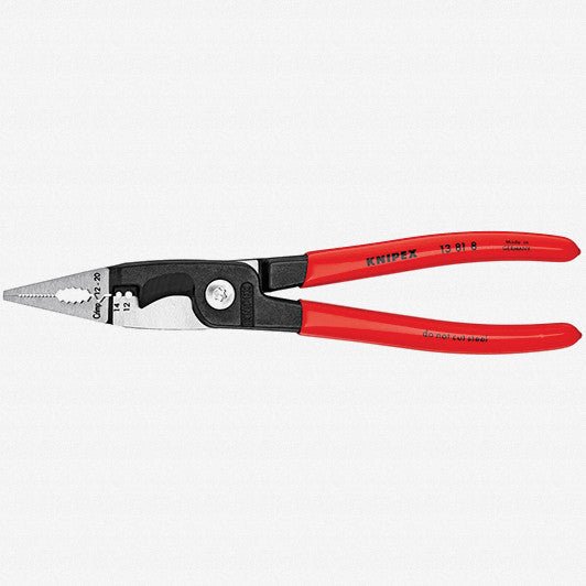 Knipex 8" Pliers for Electrical Installation - Plastic Grip - 13818 - KC Tool