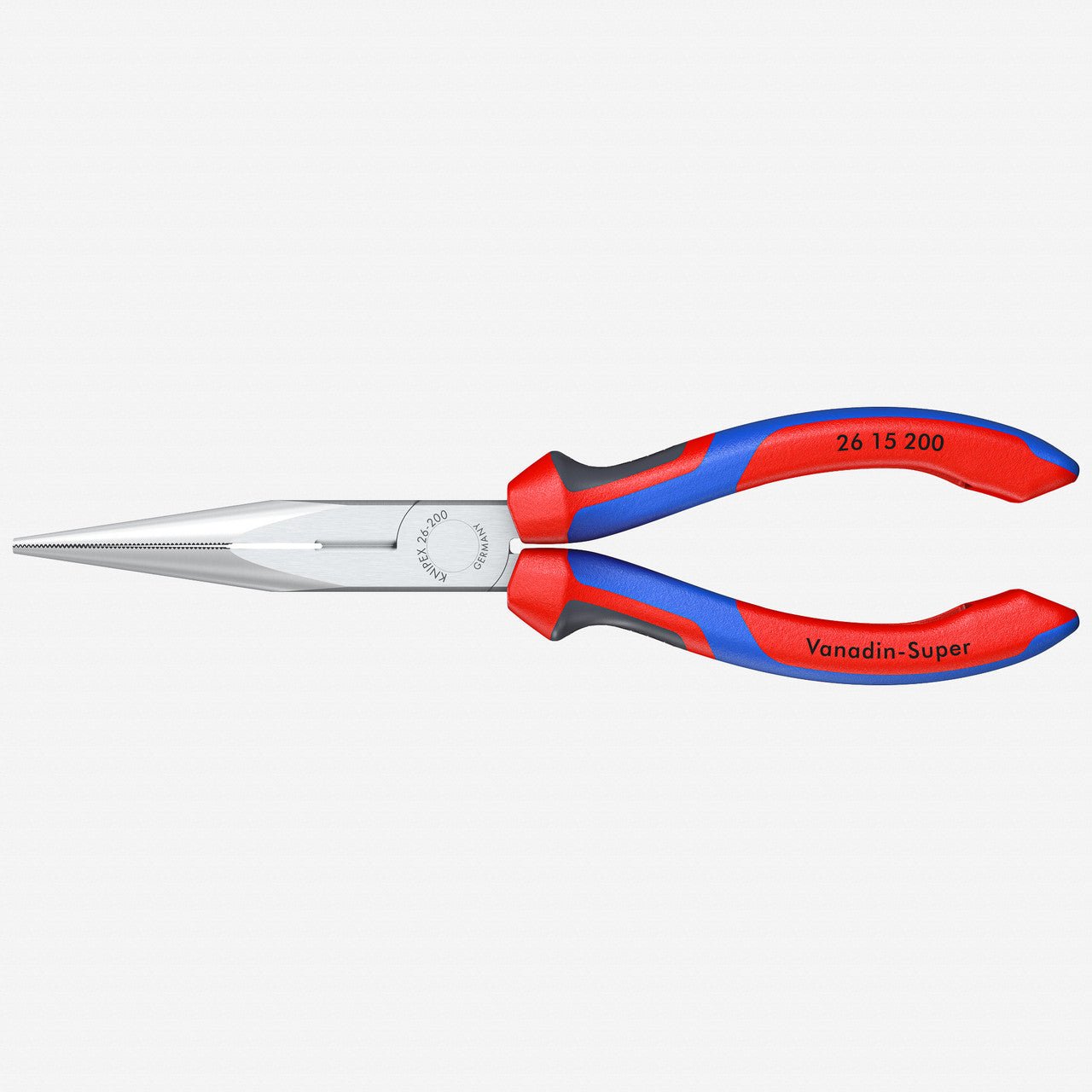 Knipex 8" Snipe Nose Side Cutting Pliers (Stork Beak Pliers) - Chrome Plated - 2615200 - KC Tool