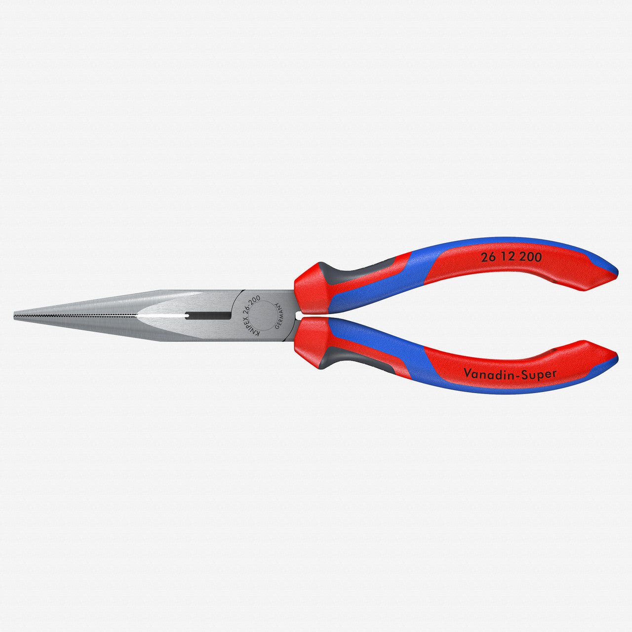 Knipex 8" Snipe Nose Side Cutting Pliers (Stork Beak Pliers) - MultiGrip - 2612200 - KC Tool