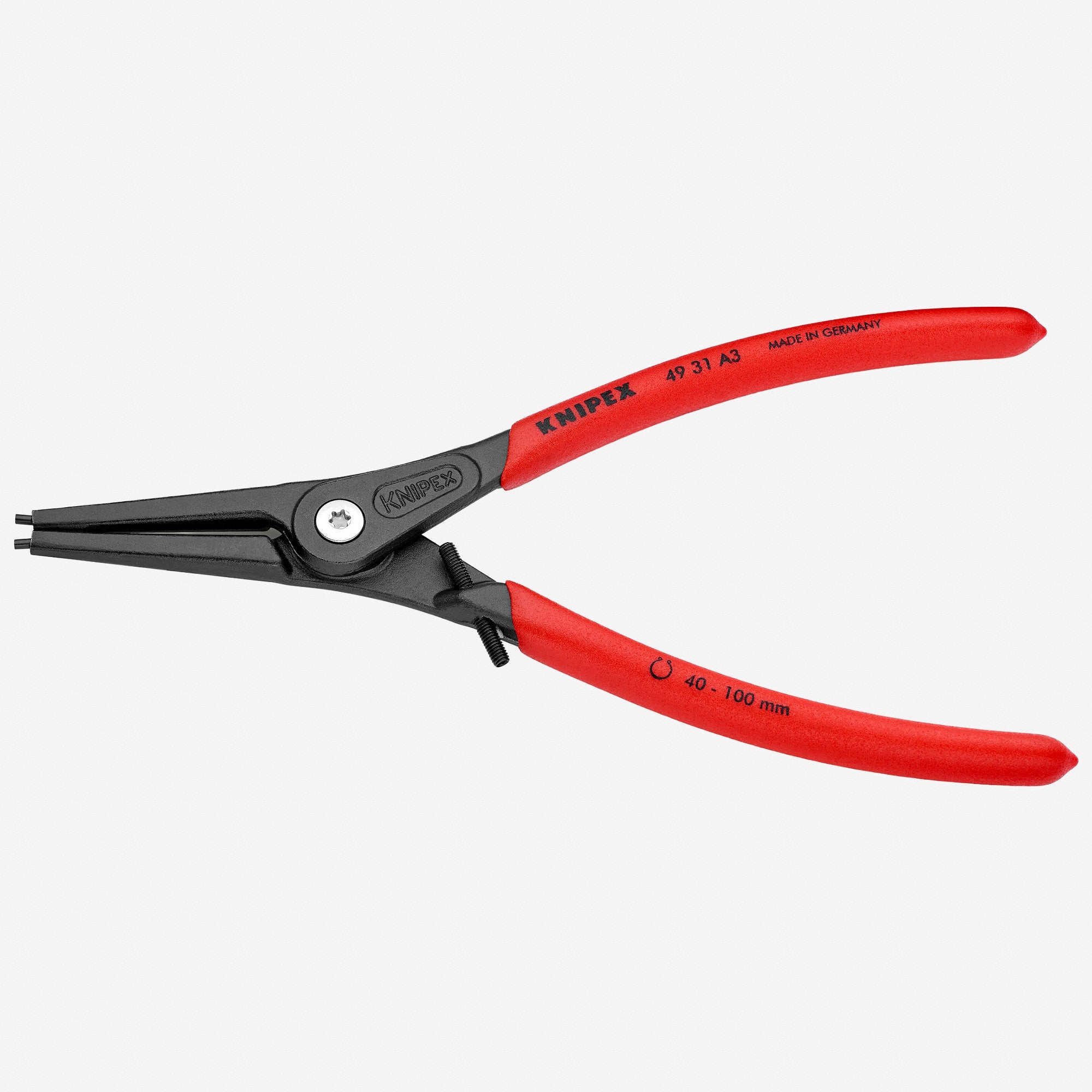 Knipex 9" External Precision Snap Ring Pliers with Limiter - 4931A3 - KC Tool
