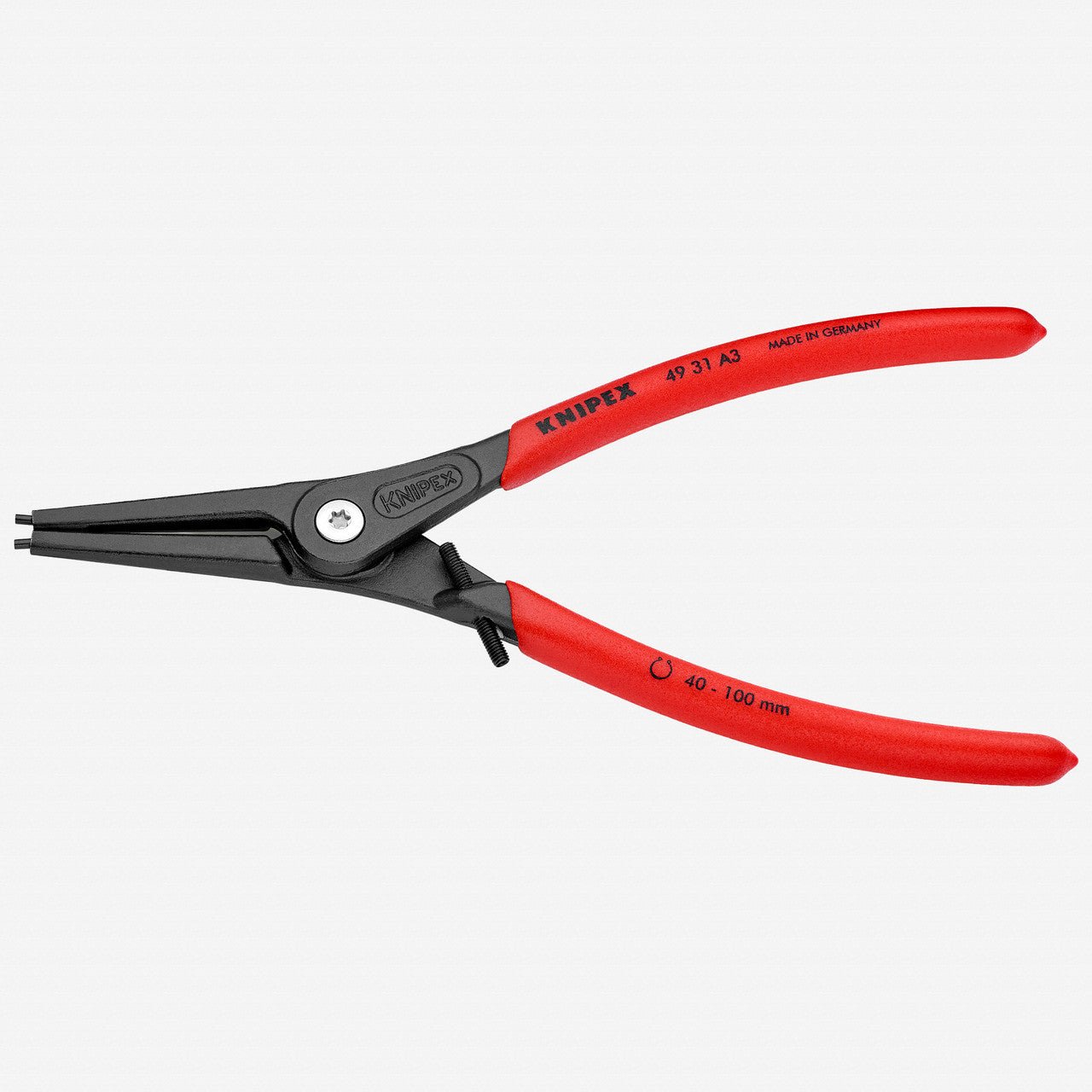Knipex 9" External Precision Snap Ring Pliers with Limiter - 4931A3 - KC Tool
