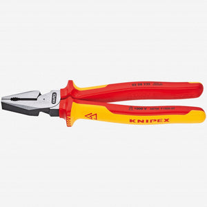 Knipex 9" High Leverage Combination Pliers - Insulated