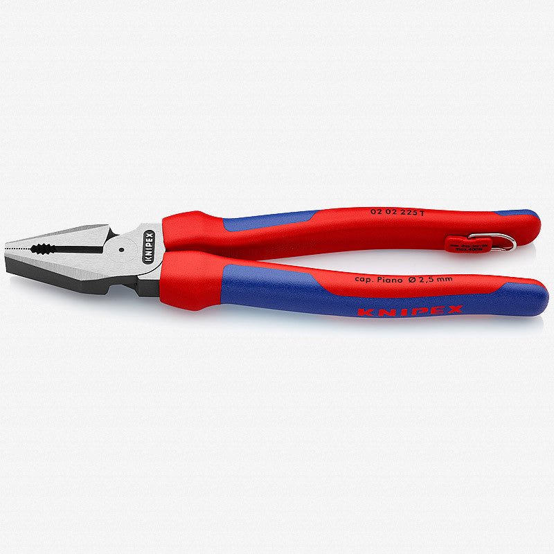 Knipex 9" High Leverage Combination Pliers - MultiGrip Tethered Attachment - K0202225T - KC Tool