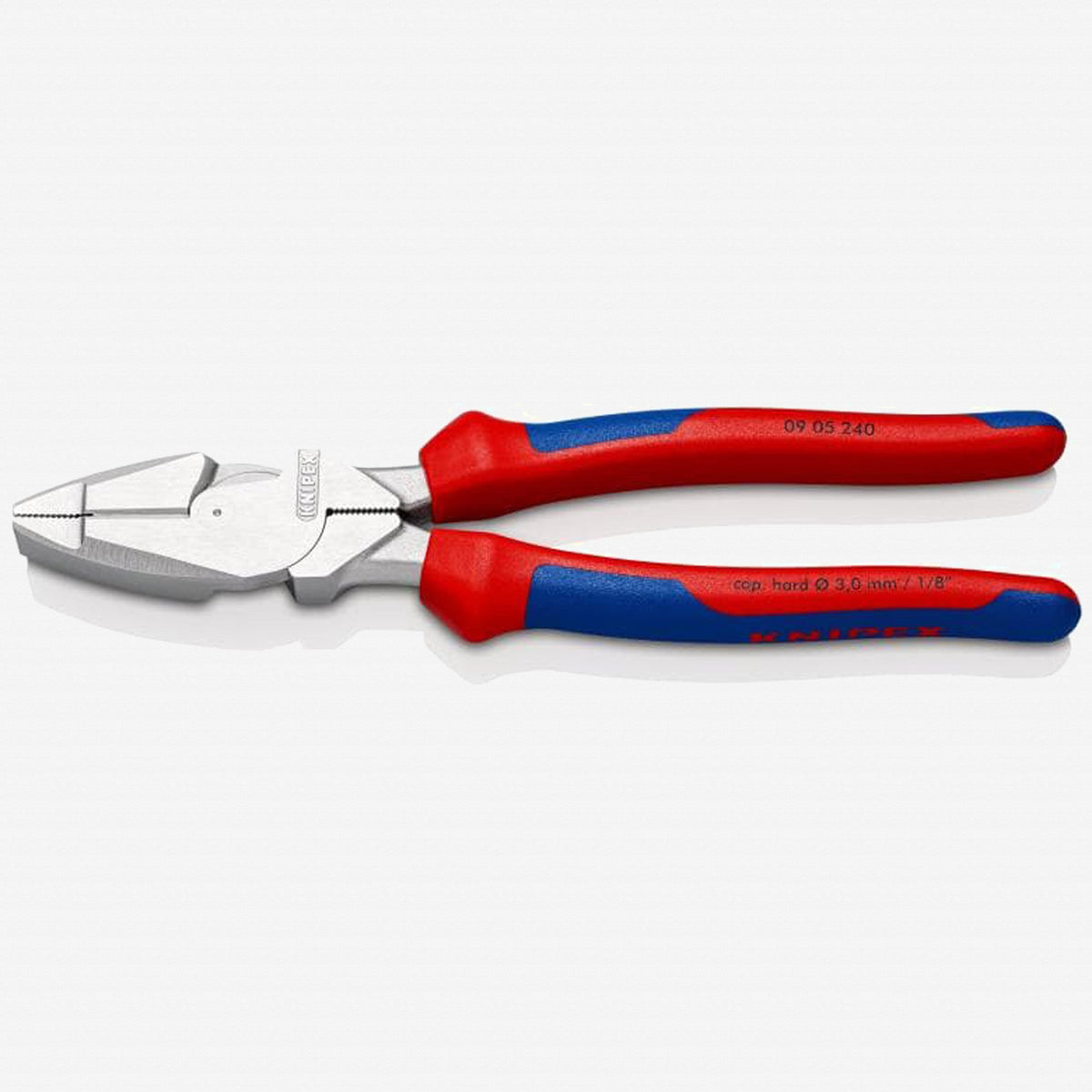 Knipex 9.4" Lineman's Pliers, Chrome - MultiGrip - K0905240 - KC Tool