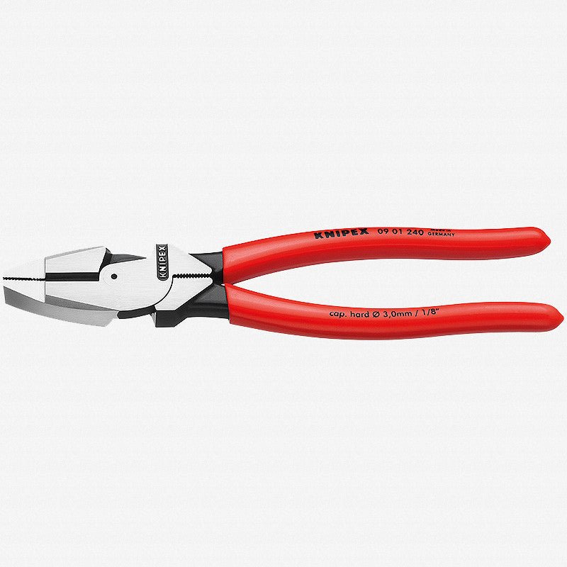 Knipex 9.4" Lineman's Pliers - Plastic Grip - K0901240 - KC Tool