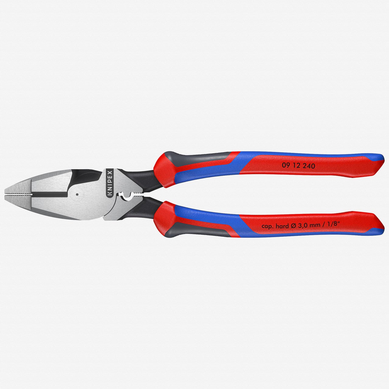 Knipex 9.4" Lineman's Pliers w/ Fish Tape Puller - MultiGrip - K0912240 - KC Tool
