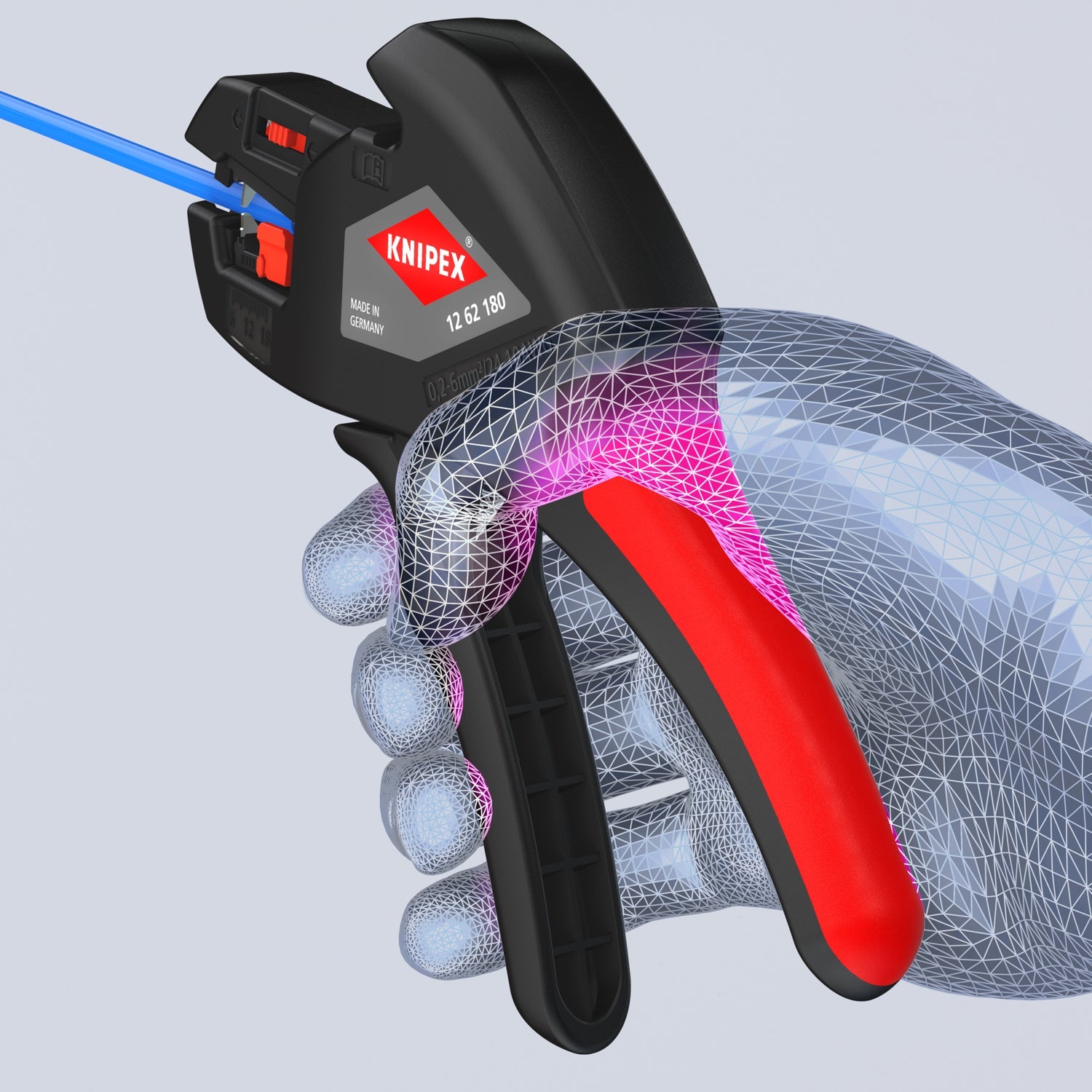 Knipex Automatic Wire Insulation Stripper - AWG 24-10 - 1262180 - KC Tool