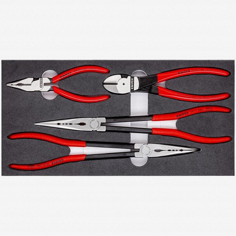 Knipex Automotive Pliers Set in Foam Tray, 4 Pieces - K002001V16 - KC Tool