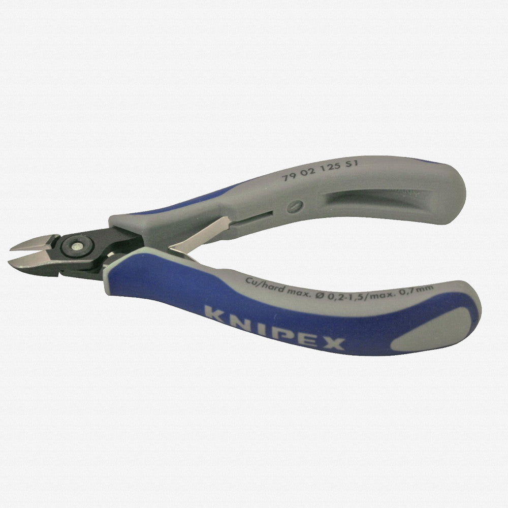 Knipex Aviation Round Nose Diagonal Cutters w/ Very Small Bevel - MultiGrip - 7902125S1 - KC Tool