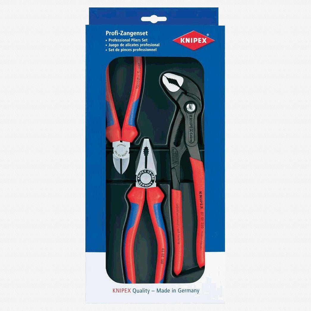 Knipex Best Seller Set, Cobra Pliers, Combo Pliers and Cutters - K002009V01 - KC Tool