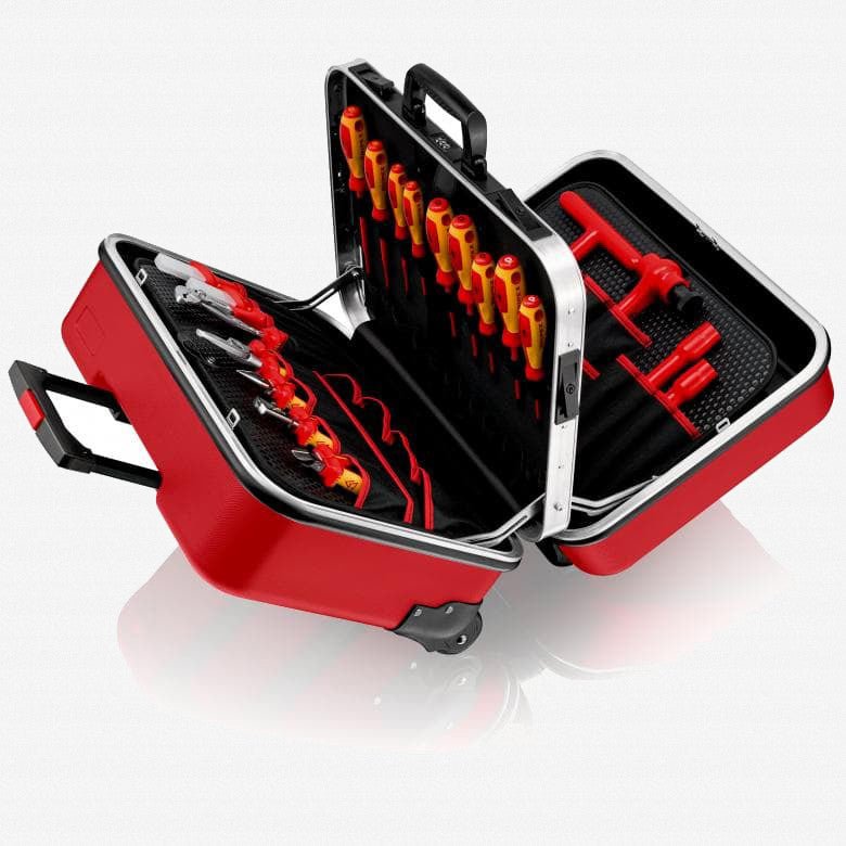 Knipex "Big Twin Move Red" Insulated Universal Tool Set, 43 Pieces - 989915 - KC Tool