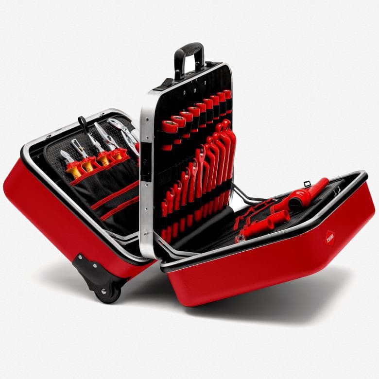 Knipex "Big Twin Move Red" Insulated Universal Tool Set, 43 Pieces - 989915 - KC Tool