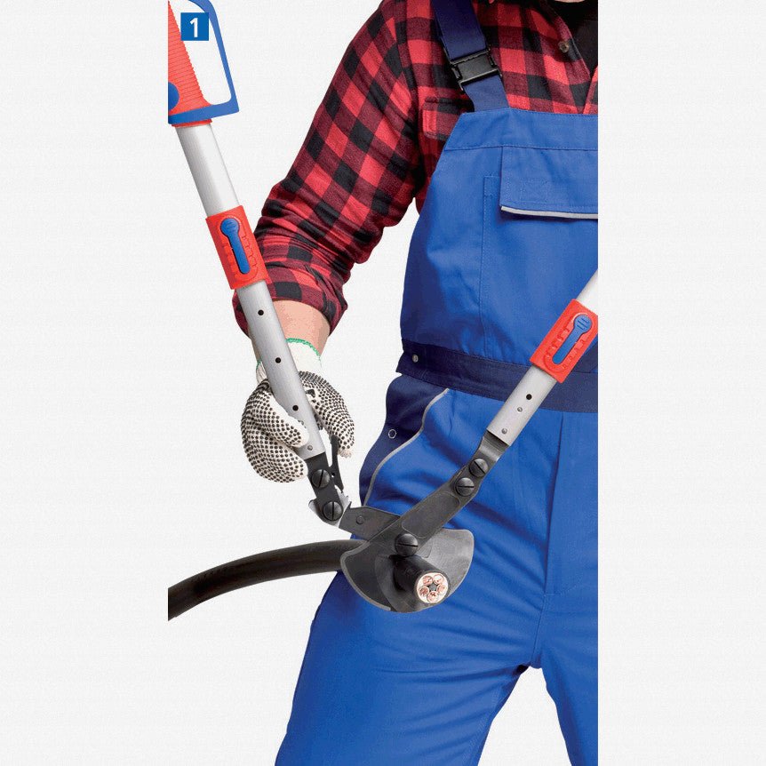 Knipex Cable Shears (ratchet action) with telescopic handles - 9532038 - KC Tool